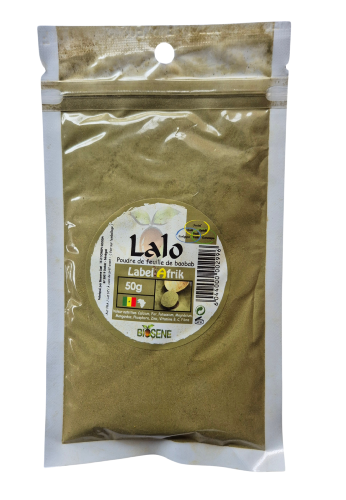 Poudre de feuille de baobab, (Lalo) 50g