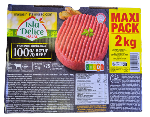 Steaks hachés 100% bœuf (2 kg)