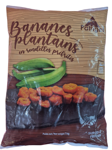 Banane plantain surgelée. 1kg.