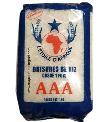Brisure de riz cassé 1fois étoile d'Afrique 1kg.