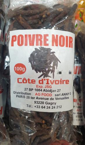 Poivre noir côte d'Ivoire (100g)