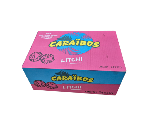 Caraïbos litchi, 24x33 cl