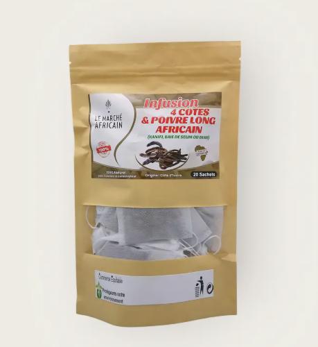 Infusion 4 côtés et poivre long africain 20 sachets 