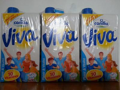 Lait viva 1/2 écrémé (Pack de 6 x 1l)