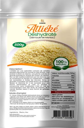 Attiéké déshydraté 100% naturel  (500g)