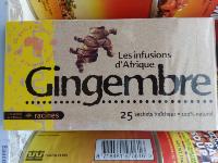 Thé gingembre en Infusion ( 25 Sachets)