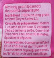 Riz long grain basmati (500g)