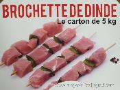 Carton brochettes de dinde surgelée (5kg)*