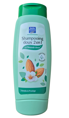 Shampoing doux 2 en 1 à l'amande douce,  500 ml