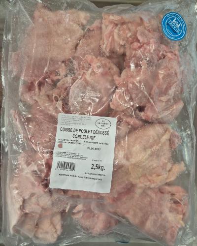 Cuisse de poulet désossé congelé (2,5 kg)