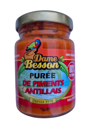 Purée de piments antillais extra fort, Dame Besson (90g)