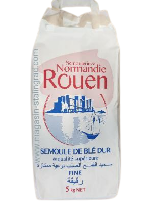 Semoule de blé dur fine Rouen (5 kg)