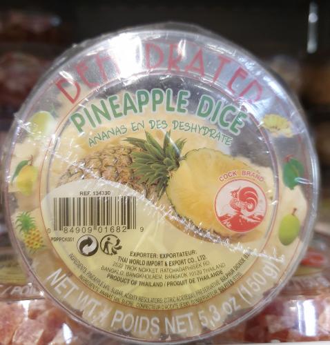 Ananas  déshydraté (150g)