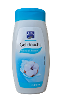 Gel douche parfum lait de coton, 250 ml